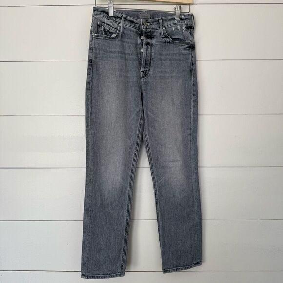 MOTHER Denim - Mother Women’s 28 Button Fly Dazzler Ankle Shadows In The Grass Jeans